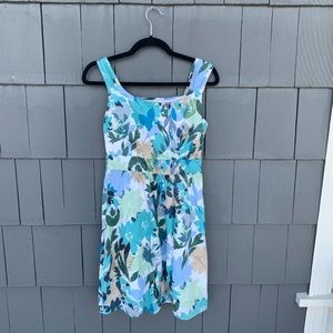 Vintage floral simple summer dress